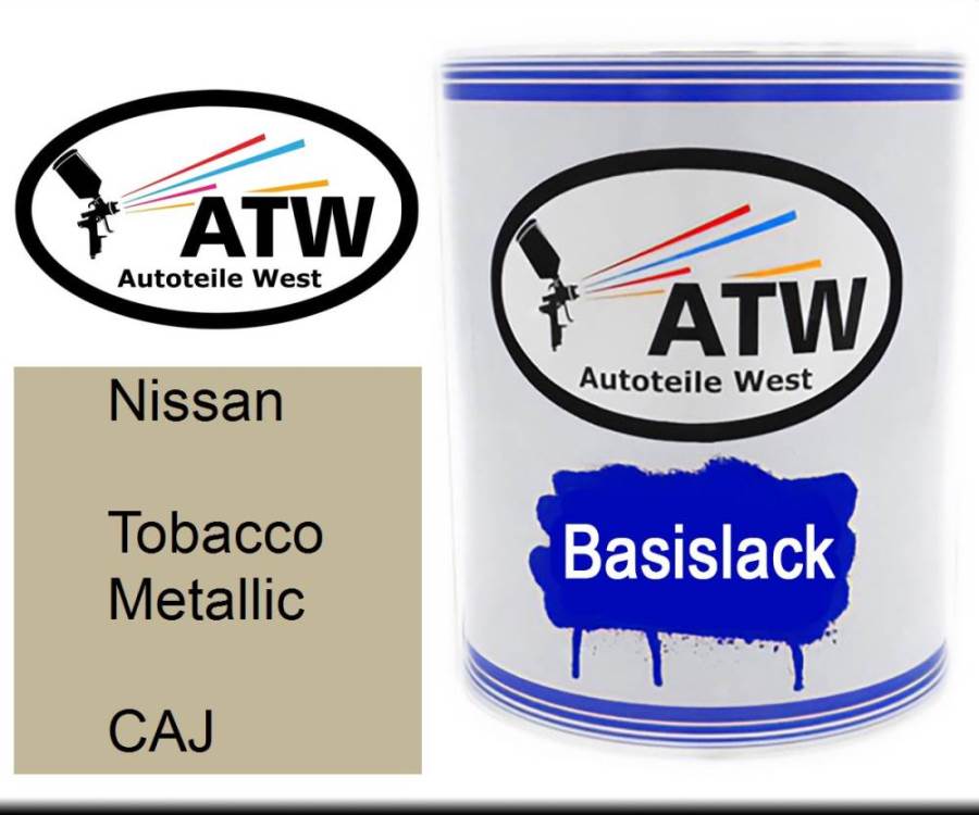 Nissan, Tobacco Metallic, CAJ: 1L Lackdose, von ATW Autoteile West.